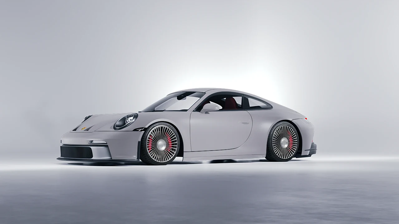 Porsche 911 GT3 Touring 2024 on RDB LA 50 forged wheels, front three-quarter view