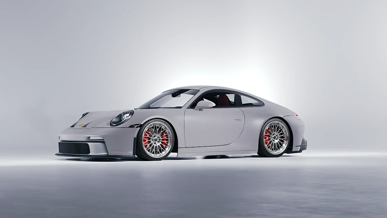 Porsche 911 GT3 Touring 2024 on RDB LA Signature forged wheels, front three-quarter view