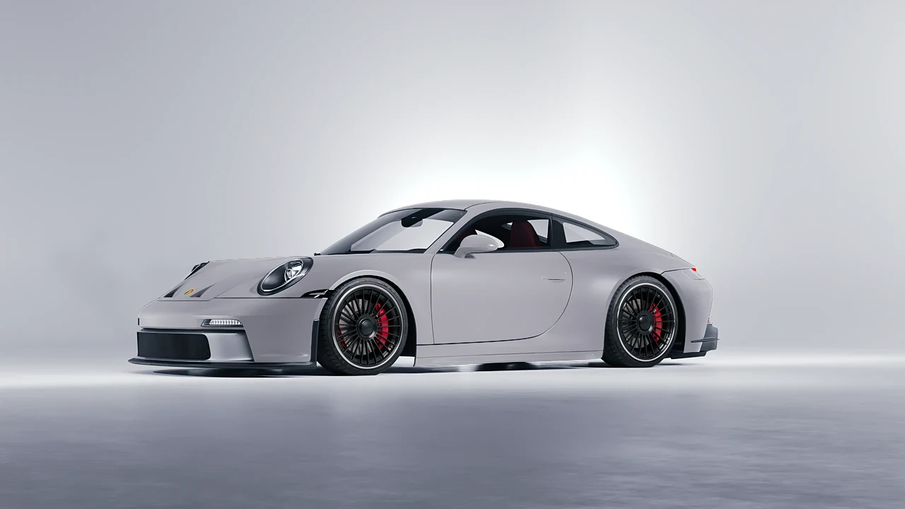 Porsche 911 GT3 Touring 2024 on RDB LA Twenty Two forged wheels, front three-quarter view