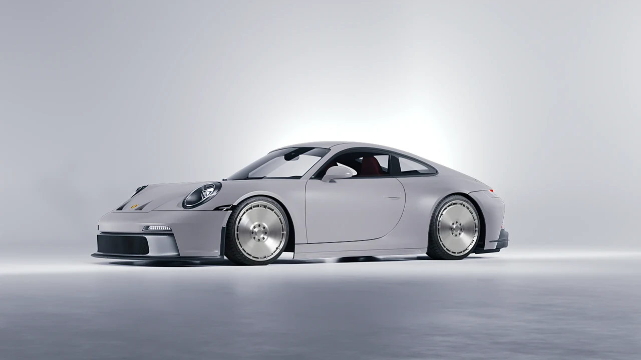 Porsche 911 GT3 Touring 2024 on RDB LA Zero forged wheels, front three-quarter view