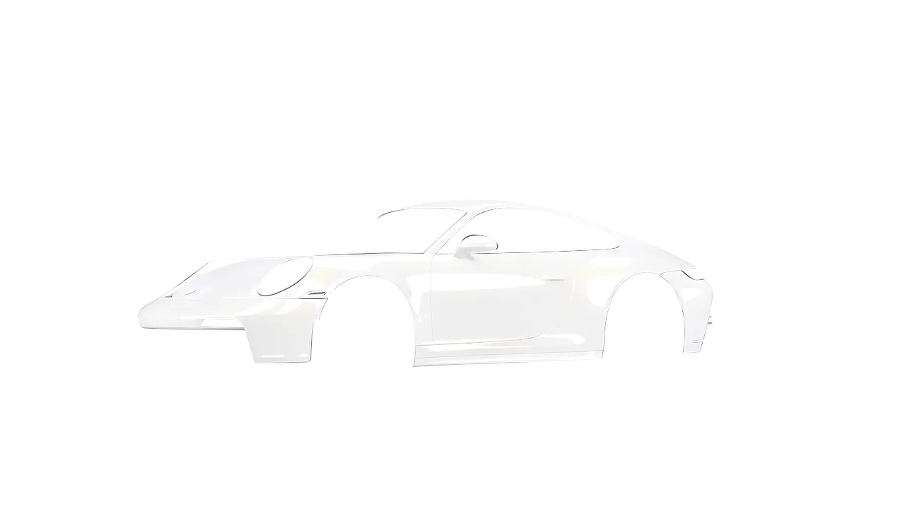 Porsche 911 GT3 Touring 2024 wrapped in Gold White Starlight Gloss (KPMF K75472), front three-quarter view