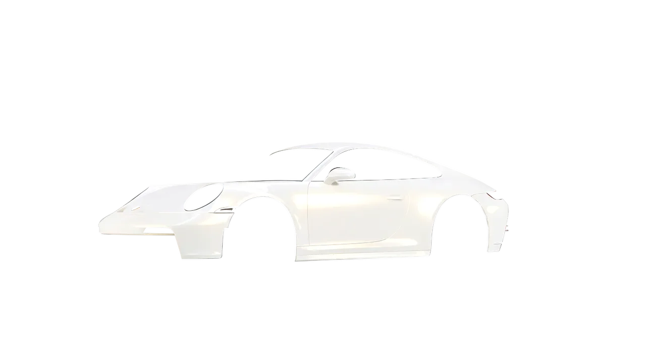 Porsche 911 GT3 Touring 2024 wrapped in Matt Gold White Starlight (KPMF K75572), front three-quarter view