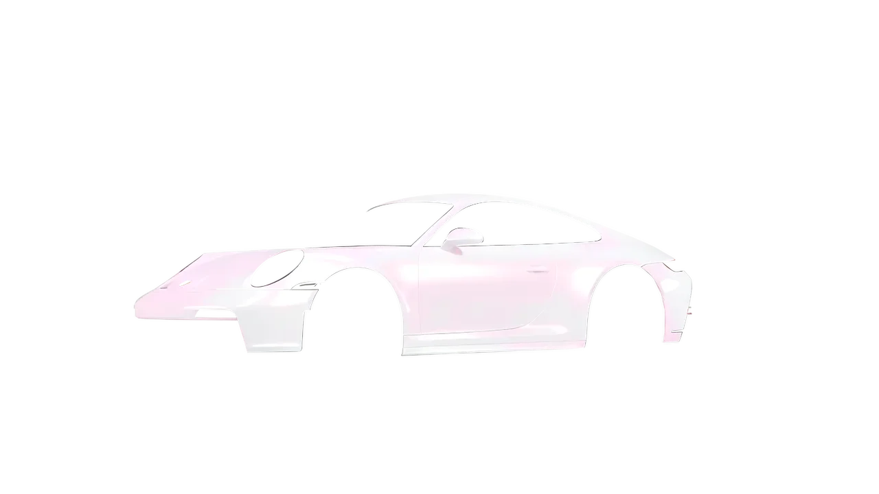 Porsche 911 GT3 Touring 2024 wrapped in Matt Pink White Starlight (KPMF K75574), front three-quarter view