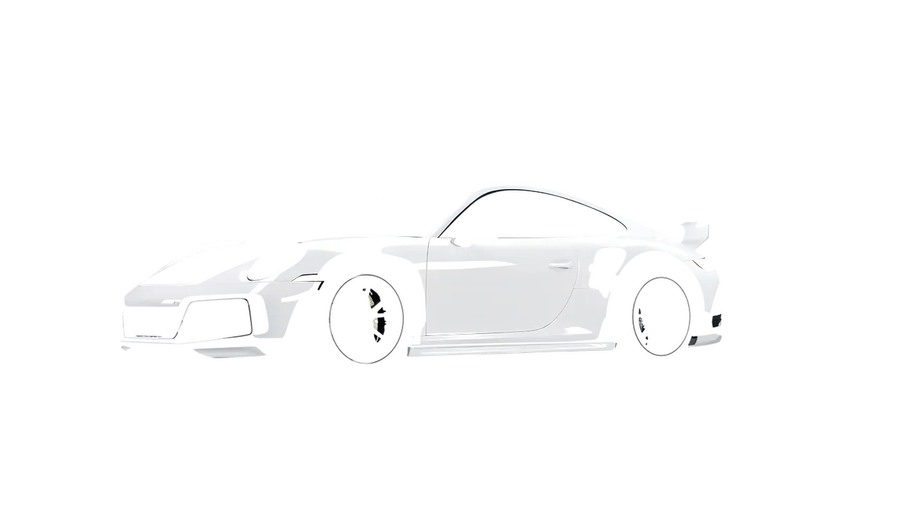 Porsche 911 TechArt GTstreet R 2022 wrapped in Gloss White (3M G10), front three-quarter view