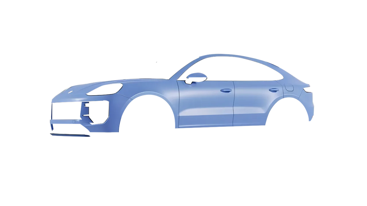 Porsche Cayenne Turbo GT 2024 wrapped in Dreamline Blue (Avery Dennison SW900-616-O), front three-quarter view