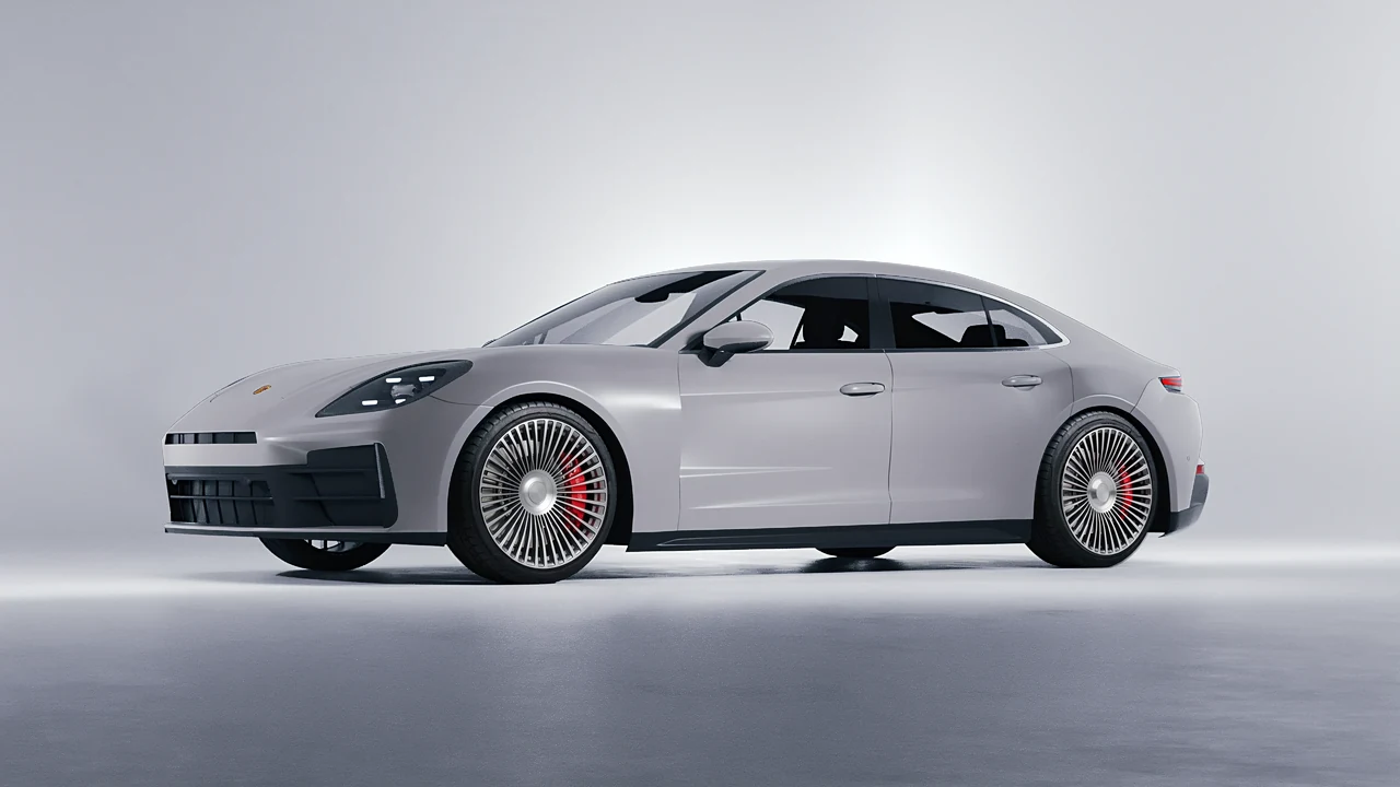 Porsche Panamera 2024 on RDB LA 50 forged wheels, front three-quarter view