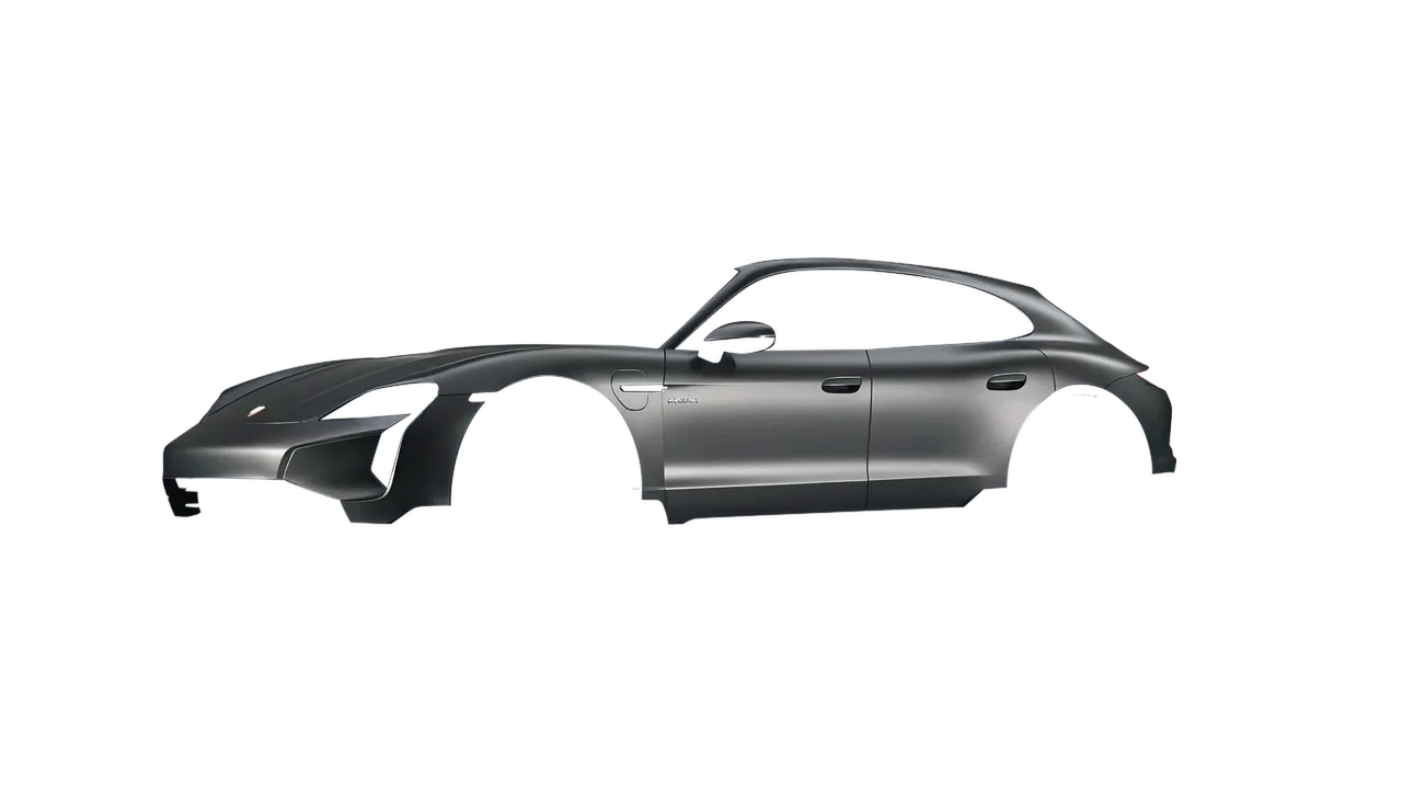 Porsche Taycan Turbo Cross Turismo 2021 wrapped in Black Rock Grey (Avery Dennison SW900-823-M), front three-quarter view