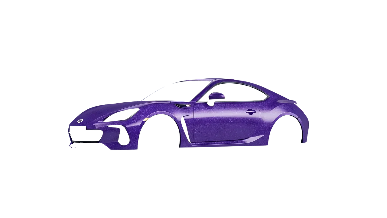 Subaru BRZ 2022 wrapped in Purple (Avery Dennison SW900-587-D), front three-quarter view