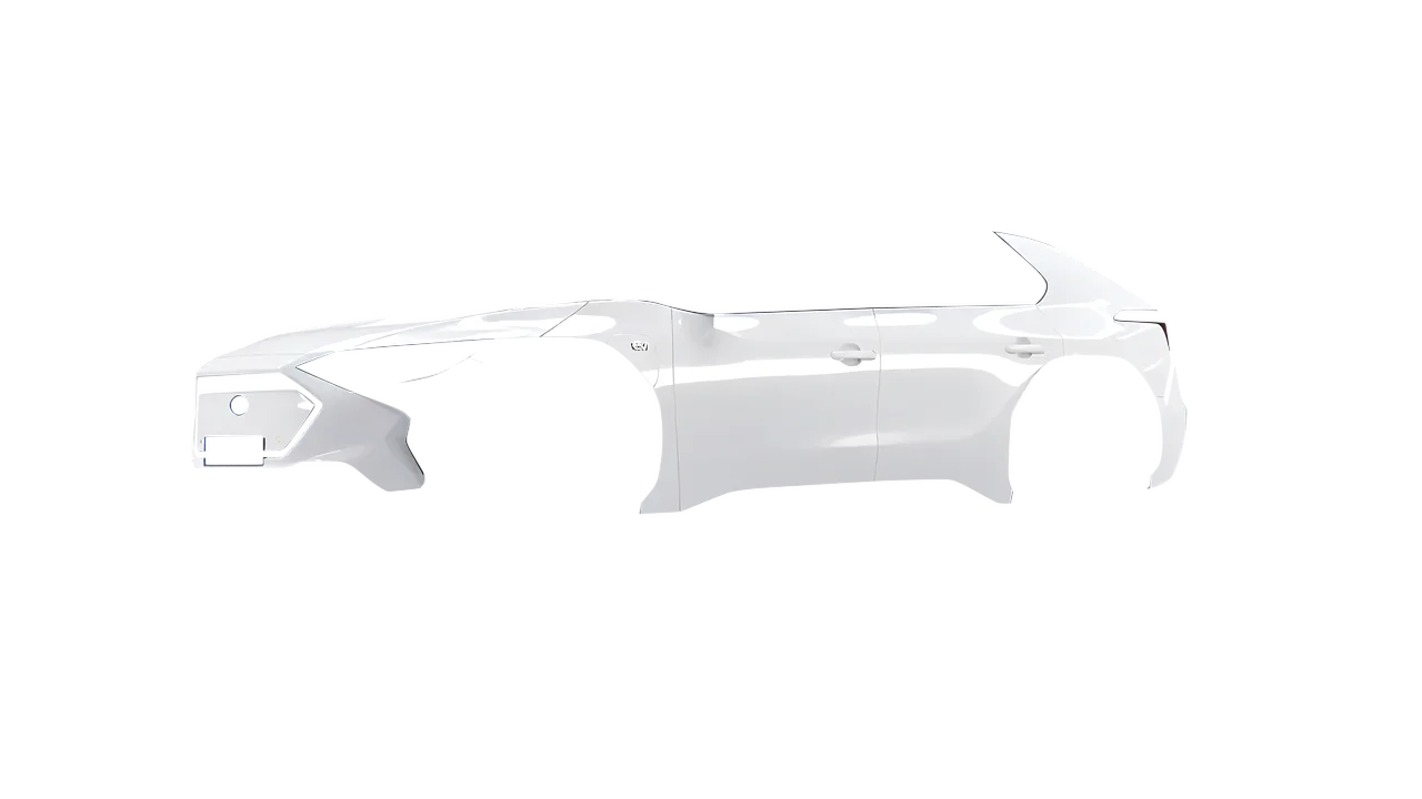 Subaru Solterra 2023 wrapped in Gloss White (3M G10), front three-quarter view