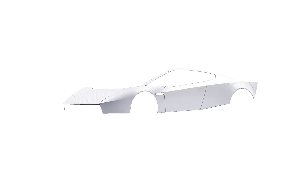 Tesla Roadster 2026 wrapped in Carbon Fiber White (Avery Dennison SW900-115-X), front three-quarter view