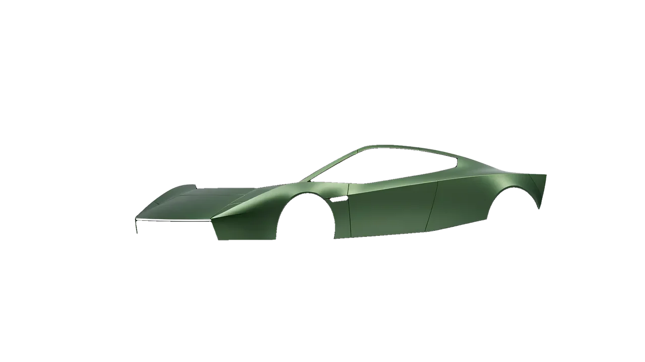 Tesla Roadster 2026 wrapped in Apple Green (Avery Dennison SW900-745-M), front three-quarter view