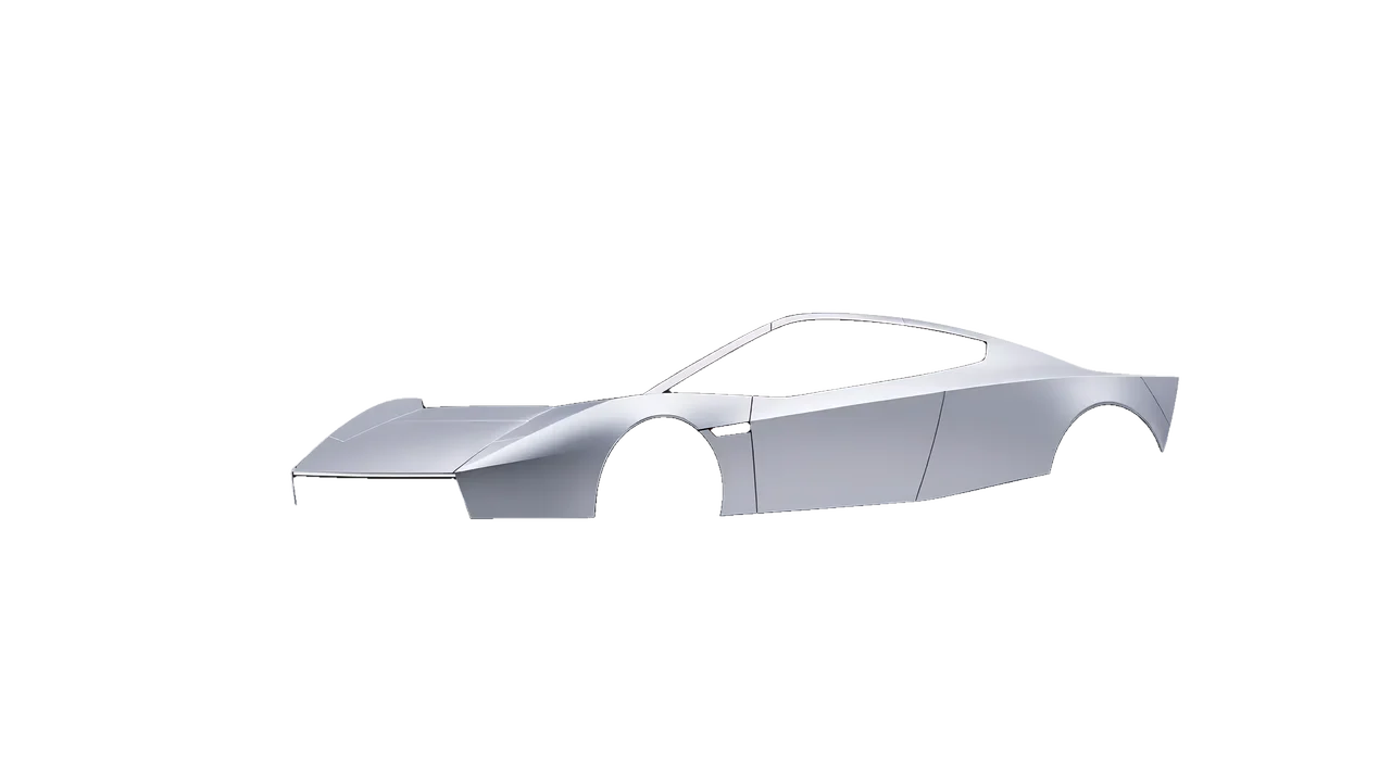 Tesla Roadster 2026 wrapped in Matte Silver (3M M21), front three-quarter view