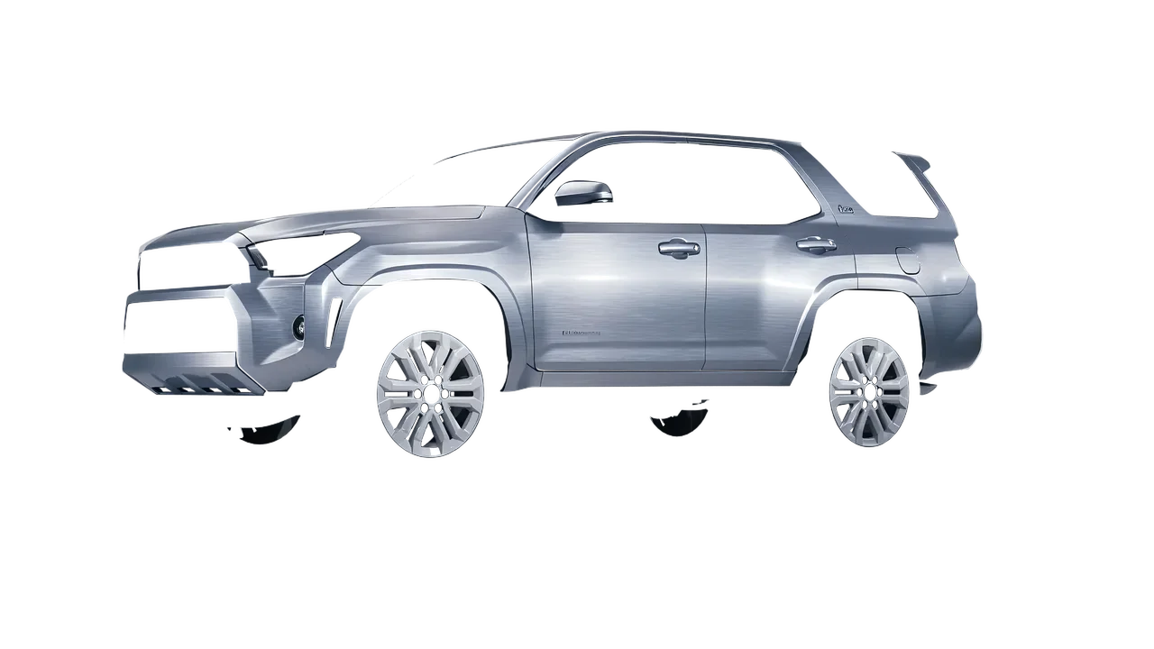 Toyota 4Runner 2025 wrapped in Brushed Aluminum (Avery Dennison SW900-812-X), front three-quarter view