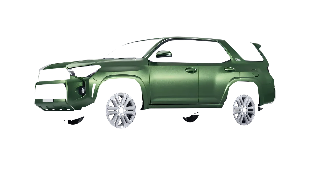 Toyota 4Runner 2025 wrapped in Apple Green (Avery Dennison SW900-745-M), front three-quarter view