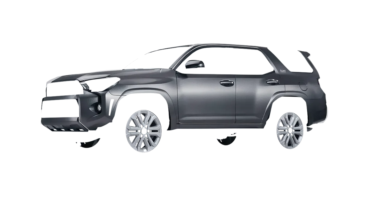 Toyota 4Runner 2025 wrapped in Black Rock Grey (Avery Dennison SW900-823-M), front three-quarter view