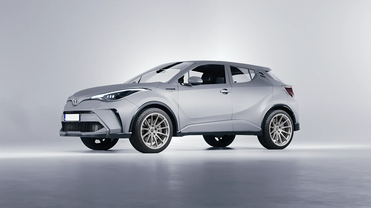 Toyota C-HR 2021 on HRE Performance Wheels 303M forged wheels, front three-quarter view