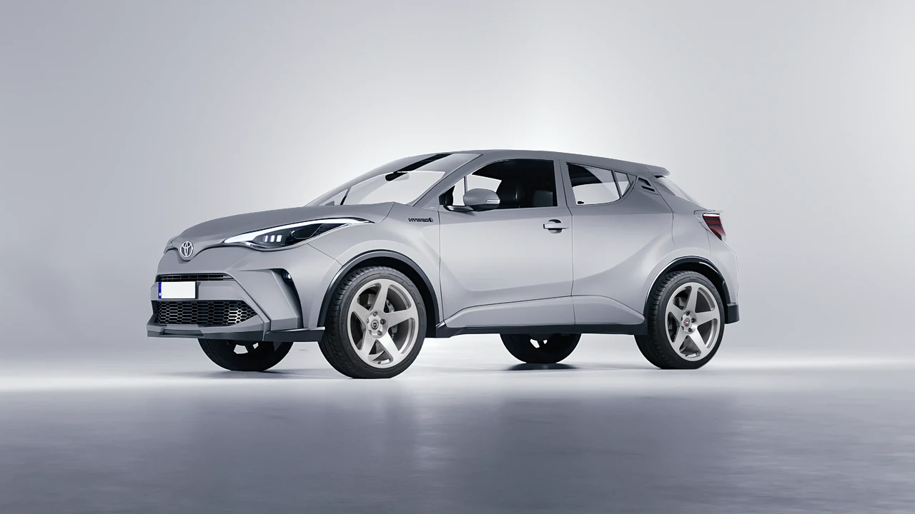 Toyota C-HR 2021 on HRE Performance Wheels 305M forged wheels, front three-quarter view