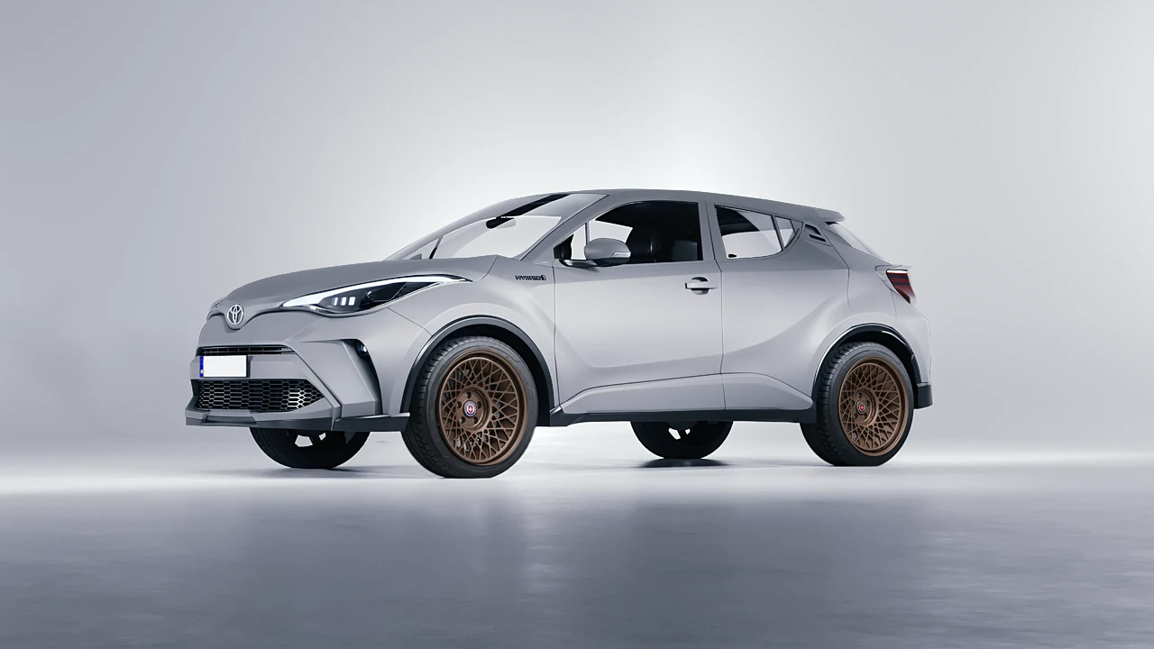 Toyota C-HR 2021 on HRE Performance Wheels 501-GTM forged wheels, front three-quarter view