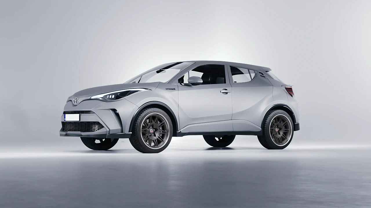 Toyota C-HR 2021 on HRE Performance Wheels 528 forged wheels, front three-quarter view