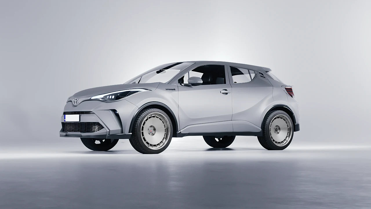 Toyota C-HR 2021 on HRE Performance Wheels 935 forged wheels, front three-quarter view