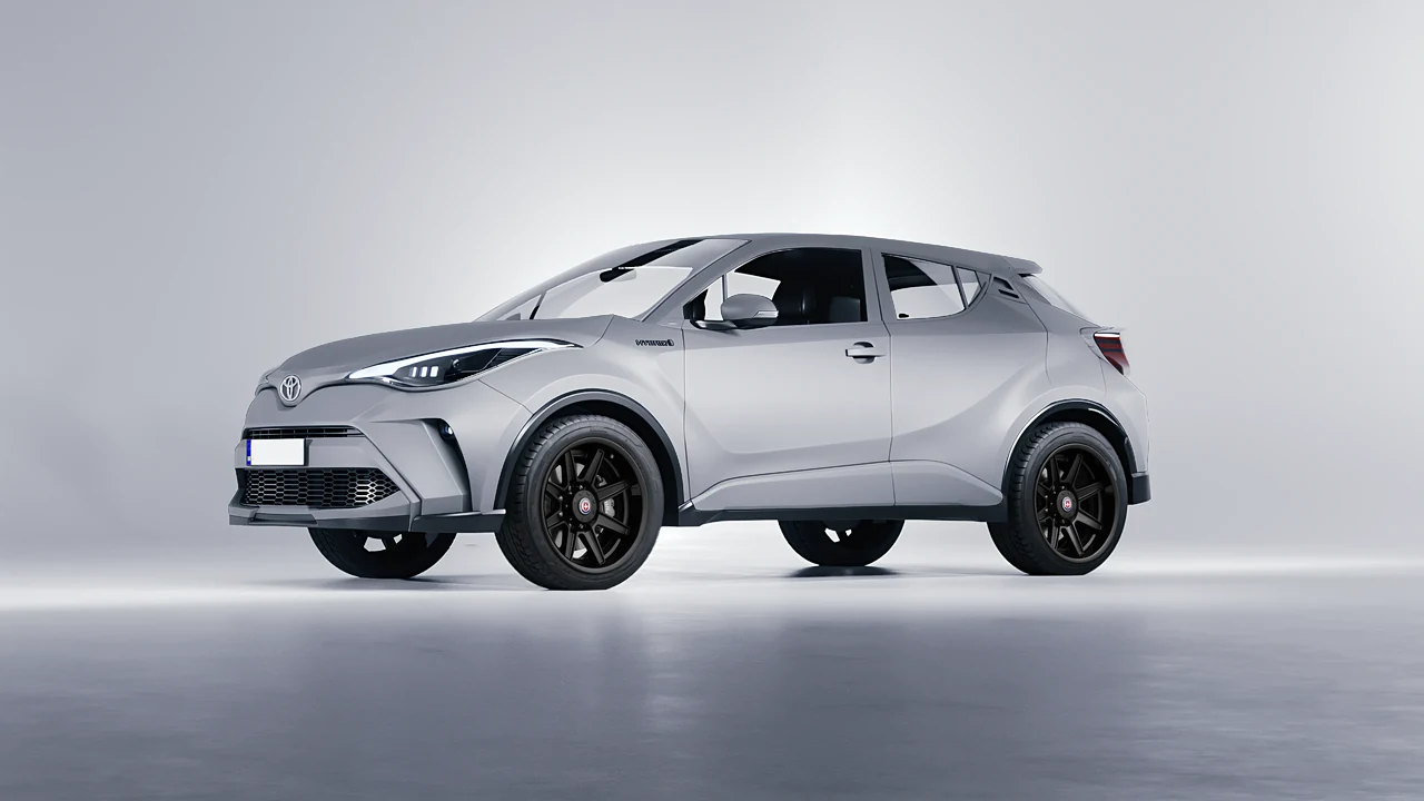 Toyota C-HR 2021 on HRE Performance Wheels HD188H forged wheels, front three-quarter view