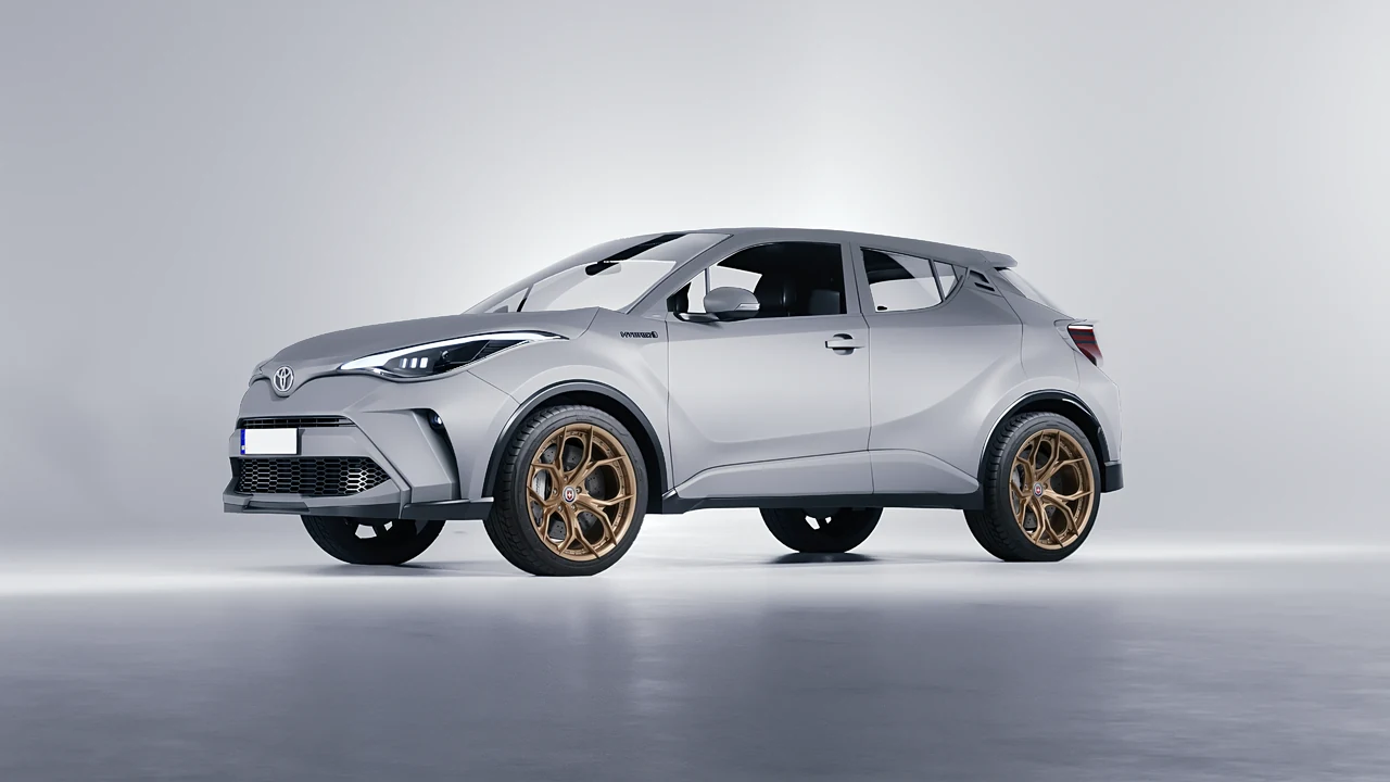 Toyota C-HR 2021 on HRE Performance Wheels S111SC forged wheels, front three-quarter view