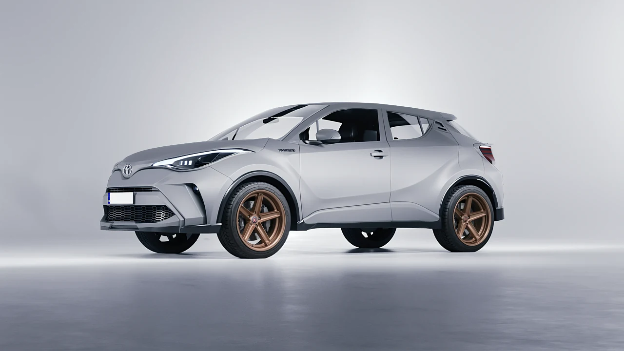Toyota C-HR 2021 on HRE Performance Wheels Tusk forged wheels, front three-quarter view
