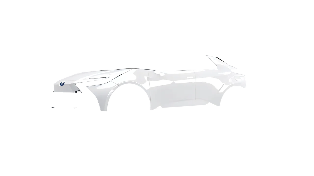 Toyota C-HR 2024 wrapped in Gloss White (3M G10), front three-quarter view