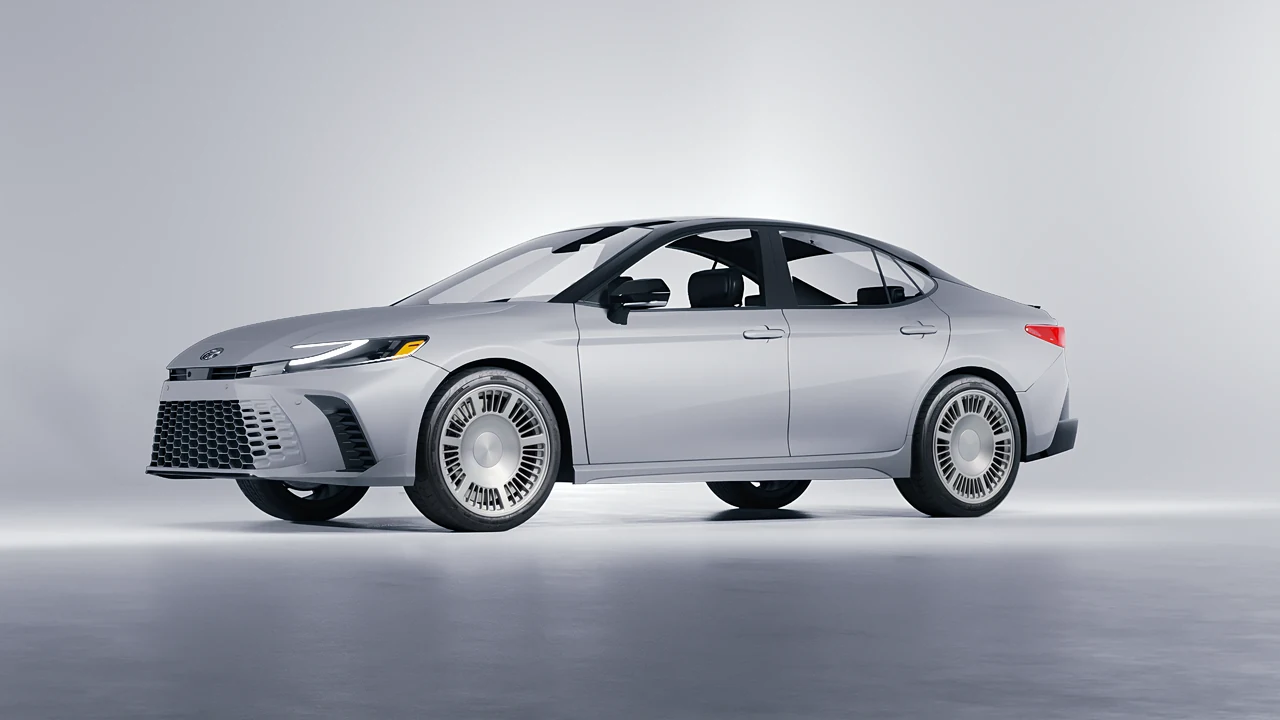 Toyota Camry Hybrid 2025 on RDB LA Masterpiece forged wheels, front three-quarter view