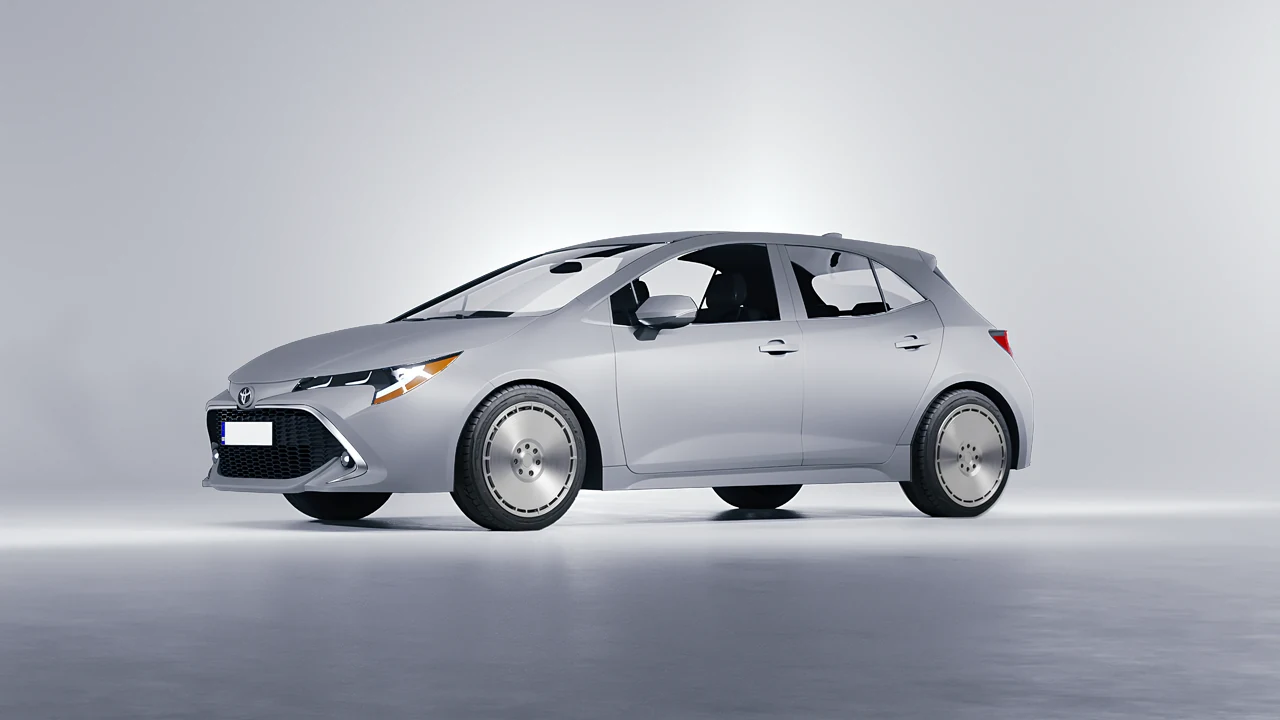 Toyota Corolla Hatchback 2021 on RDB LA Zero forged wheels, front three-quarter view