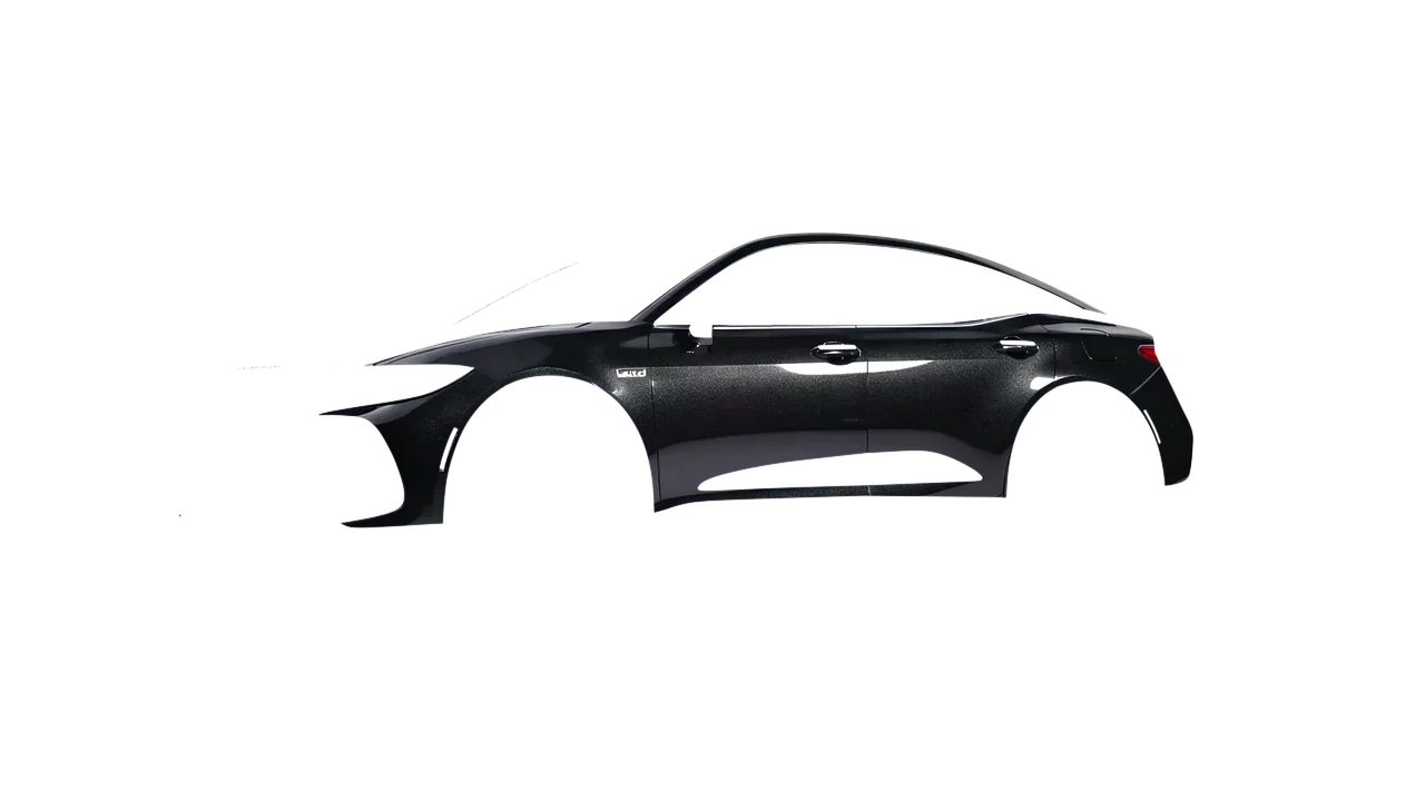 Toyota Crown 2023 wrapped in Mystery Black (Avery Dennison SW900-184-M), front three-quarter view