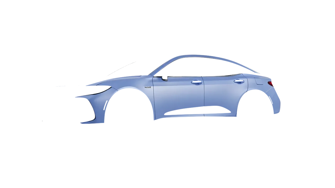 Toyota Crown 2023 wrapped in Dreamline Blue (Avery Dennison SW900-616-O), front three-quarter view