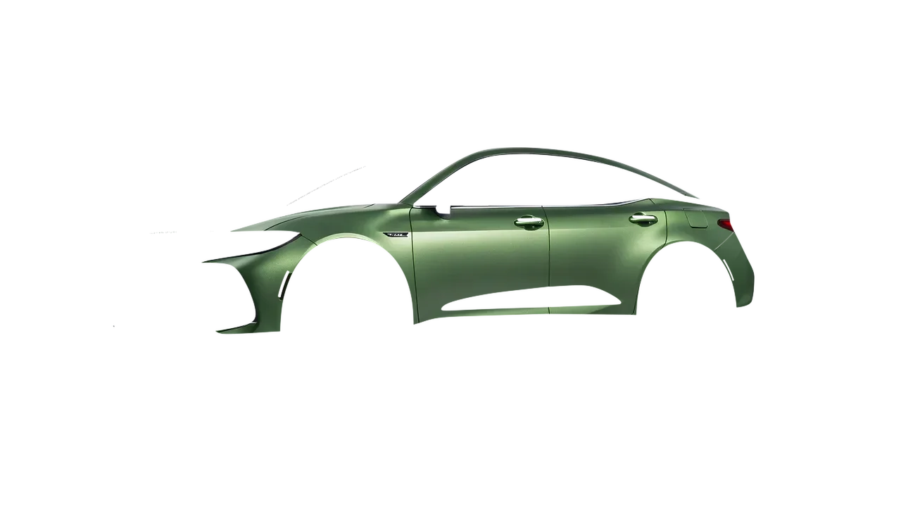 Toyota Crown 2023 wrapped in Apple Green (Avery Dennison SW900-745-M), front three-quarter view
