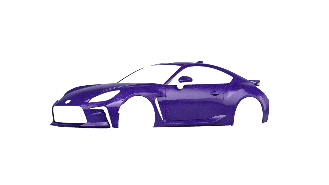 Toyota GR86 2022 wrapped in Purple (Avery Dennison SW900-587-D), front three-quarter view