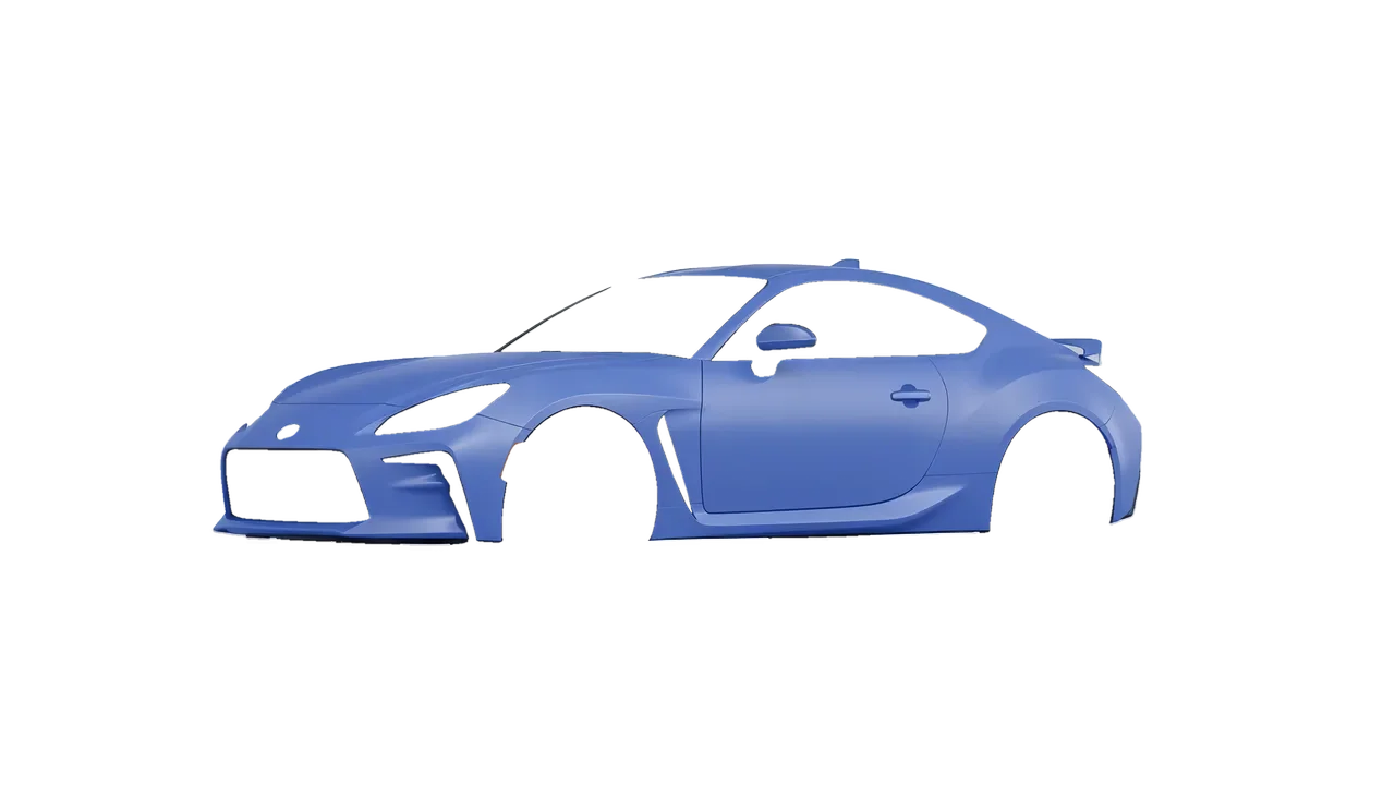 Toyota GR86 2022 wrapped in Dreamline Blue (Avery Dennison SW900-616-O), front three-quarter view