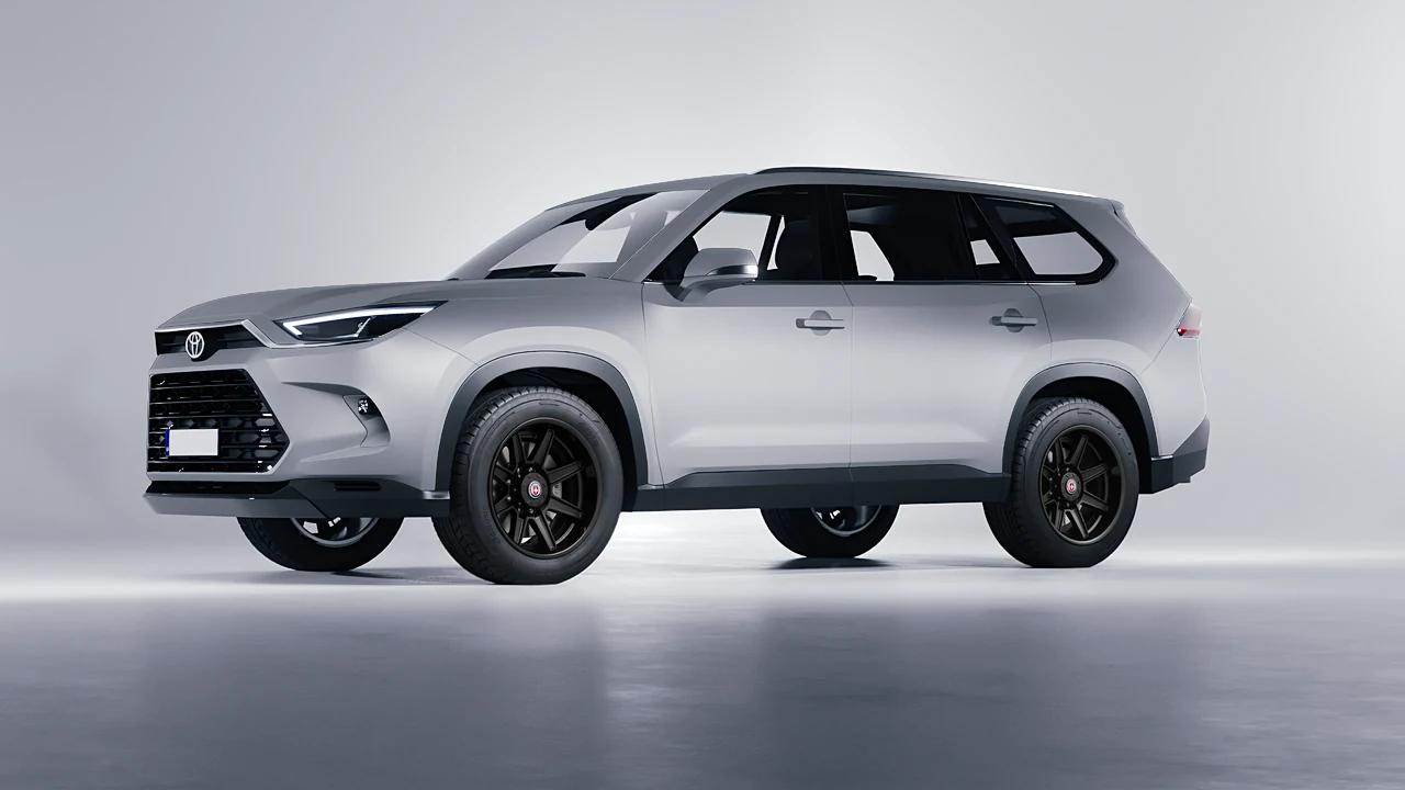 Toyota Grand Highlander 2024 on HRE Performance Wheels HD188H forged wheels, front three-quarter view