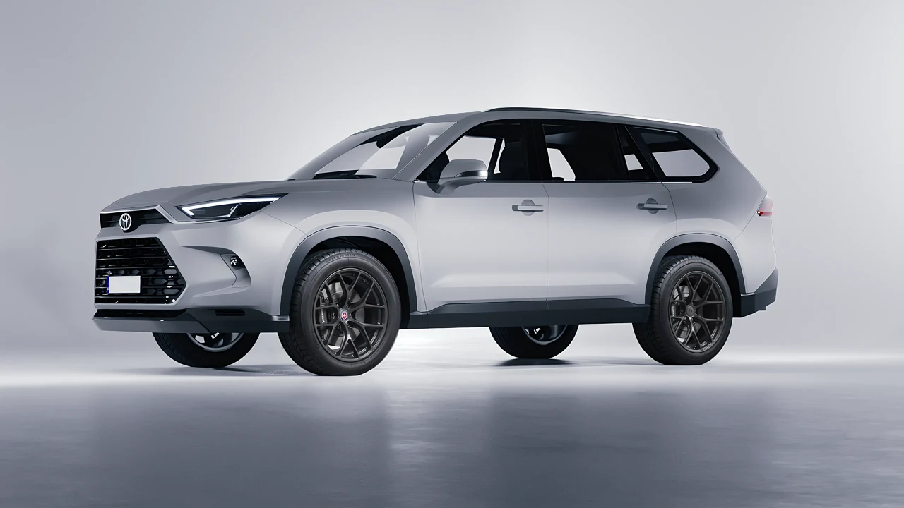 Toyota Grand Highlander 2024 on HRE Performance Wheels R161-Lightweight forged wheels, front three-quarter view