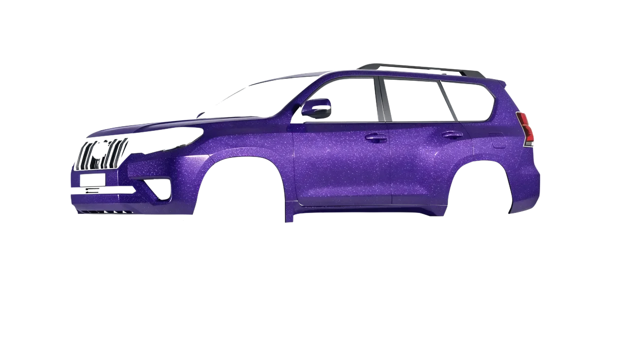 Toyota Land Cruiser 2021 wrapped in Purple (Avery Dennison SW900-587-D), front three-quarter view