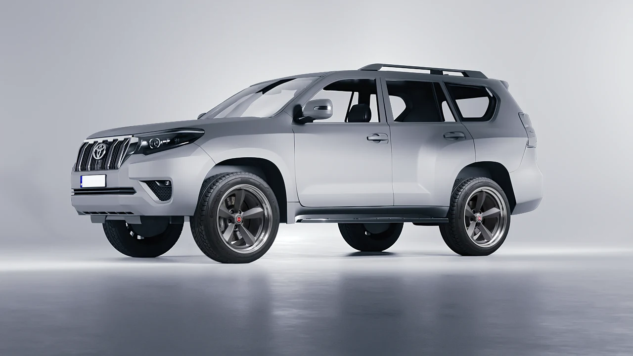 Toyota Land Cruiser 2021 on HRE Performance Wheels 105 forged wheels, front three-quarter view