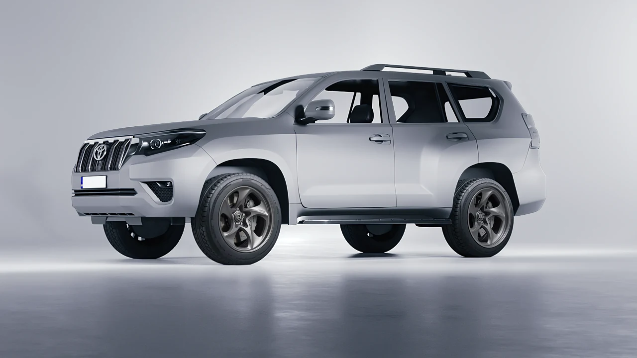 Toyota Land Cruiser 2021 on HRE Performance Wheels 522 forged wheels, front three-quarter view