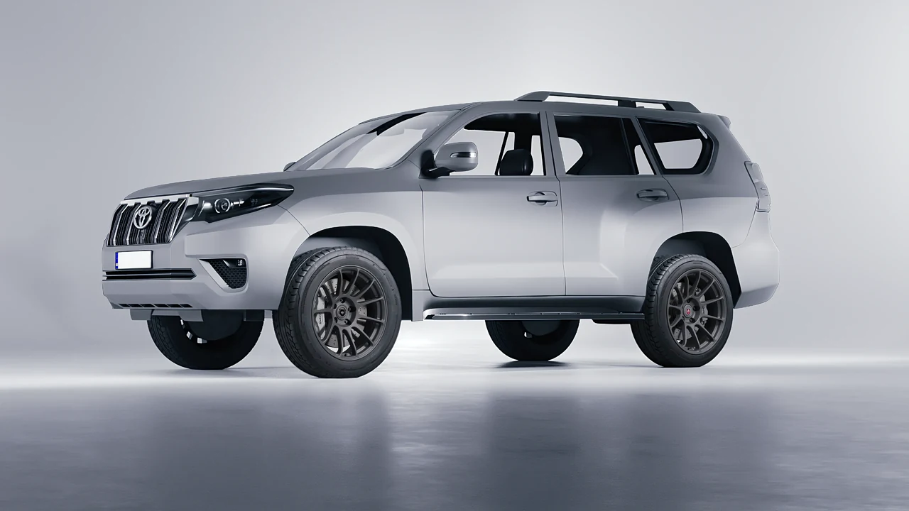 Toyota Land Cruiser 2021 on HRE Performance Wheels RC103 forged wheels, front three-quarter view