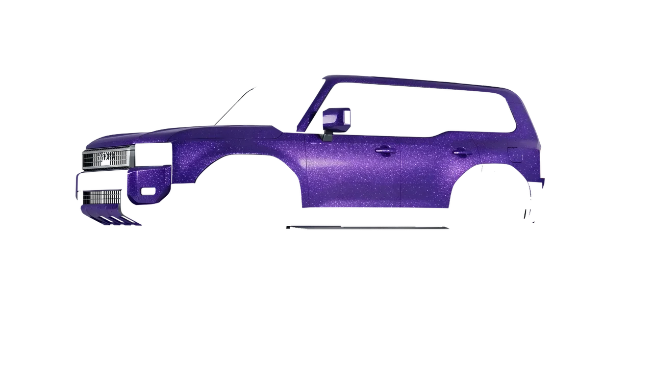 Toyota Land Cruiser 250 First Edition 2024 wrapped in Purple (Avery Dennison SW900-587-D), front three-quarter view