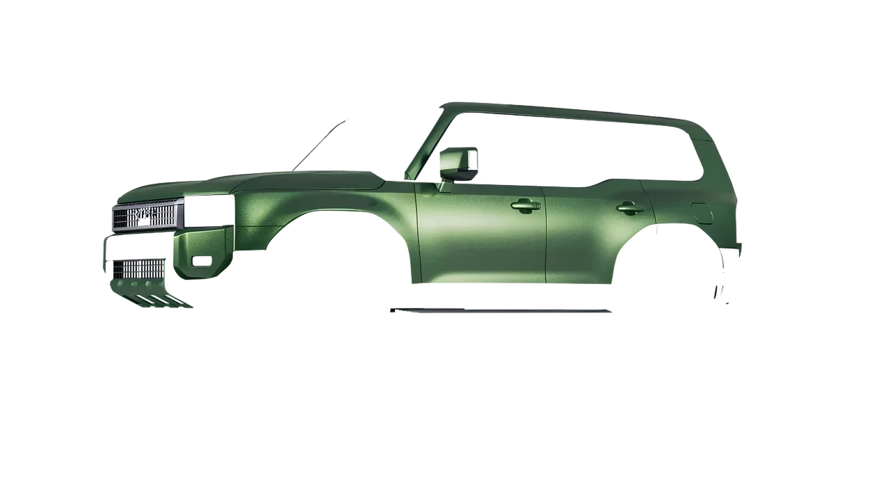 Toyota Land Cruiser 250 First Edition 2024 wrapped in Apple Green (Avery Dennison SW900-745-M), front three-quarter view