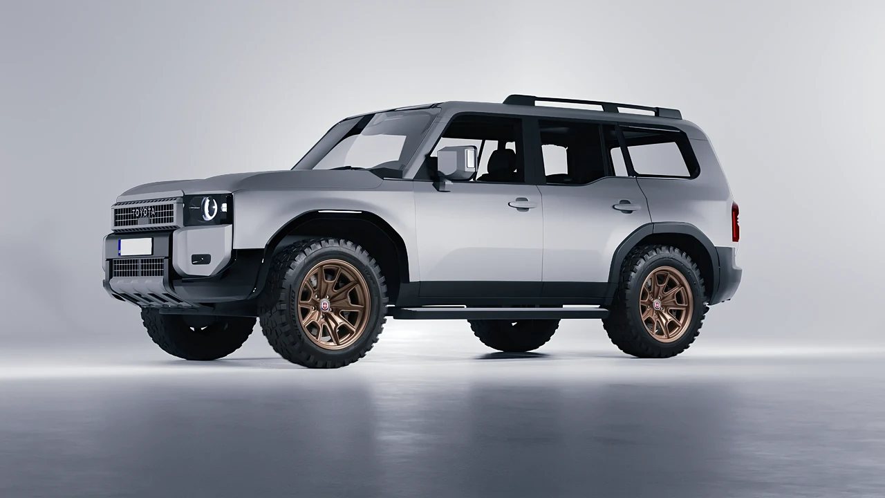 Toyota Land Cruiser 250 First Edition 2024 on HRE Performance Wheels 427 forged wheels, front three-quarter view