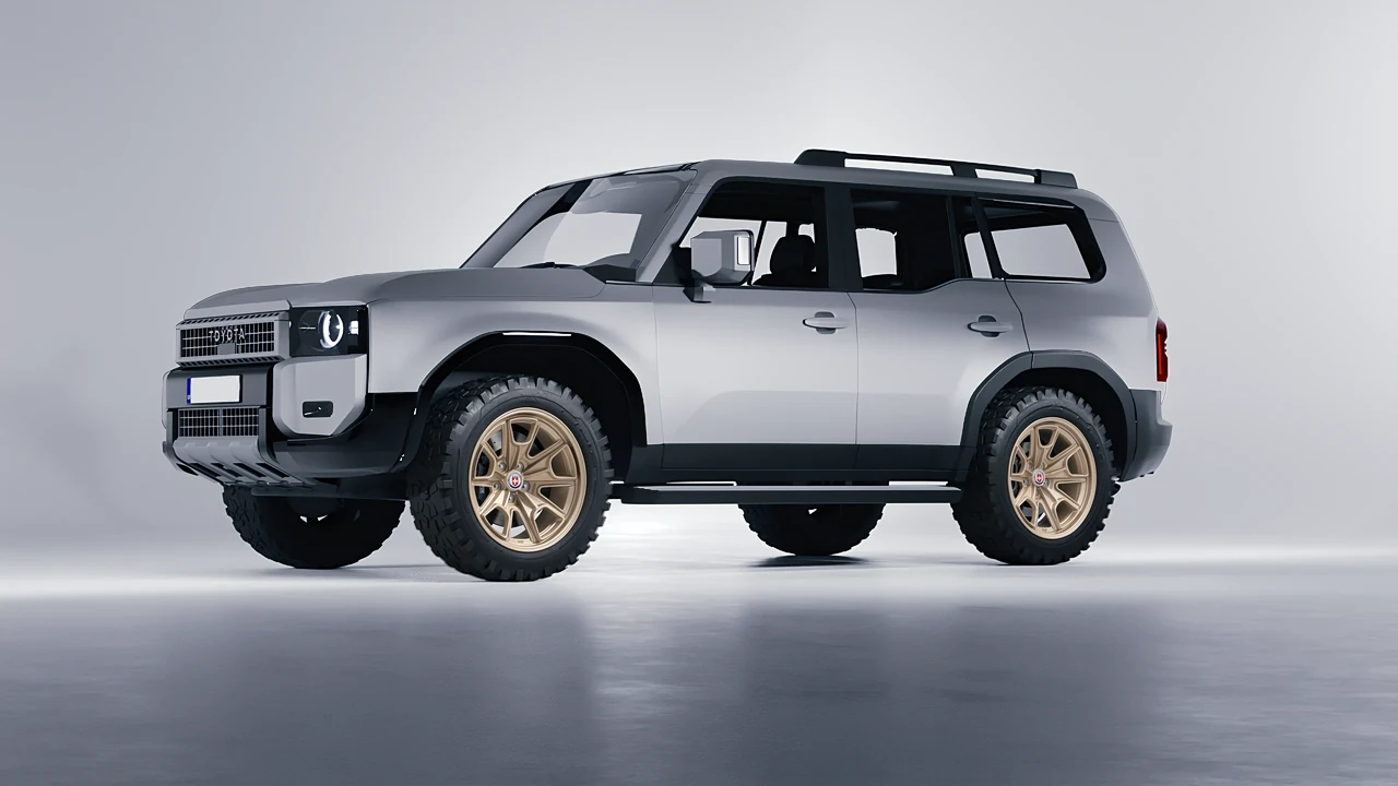 Toyota Land Cruiser 250 First Edition 2024 on HRE Performance Wheels 427M forged wheels, front three-quarter view