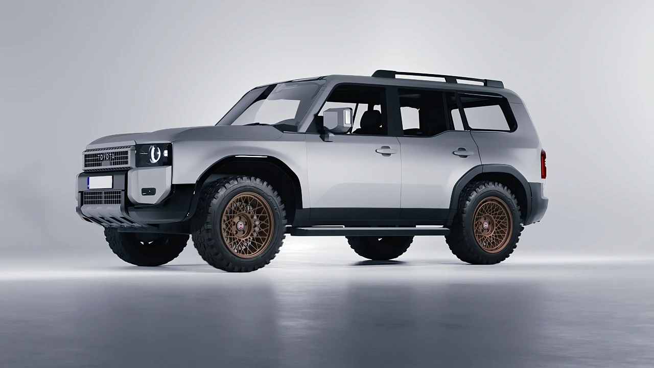Toyota Land Cruiser 250 First Edition 2024 on HRE Performance Wheels 501-GTM forged wheels, front three-quarter view