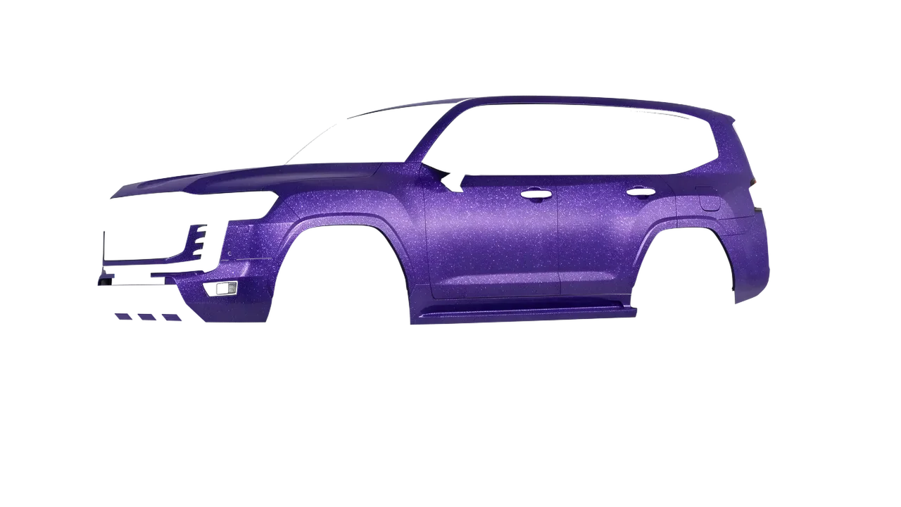 Toyota Land Cruiser GR Sport 2022 wrapped in Purple (Avery Dennison SW900-587-D), front three-quarter view