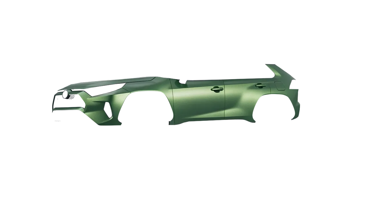 Toyota Rav4 Prime 2021 wrapped in Apple Green (Avery Dennison SW900-745-M), front three-quarter view