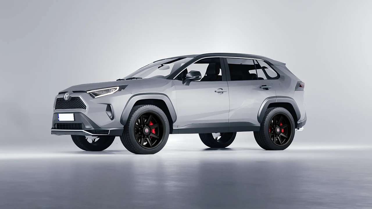 Toyota Rav4 Prime 2021 on HRE Performance Wheels HD188H forged wheels, front three-quarter view