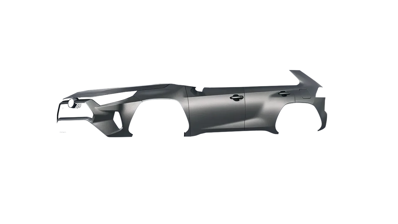 Toyota Rav4 Prime 2021 wrapped in Black Rock Grey (Avery Dennison SW900-823-M), front three-quarter view